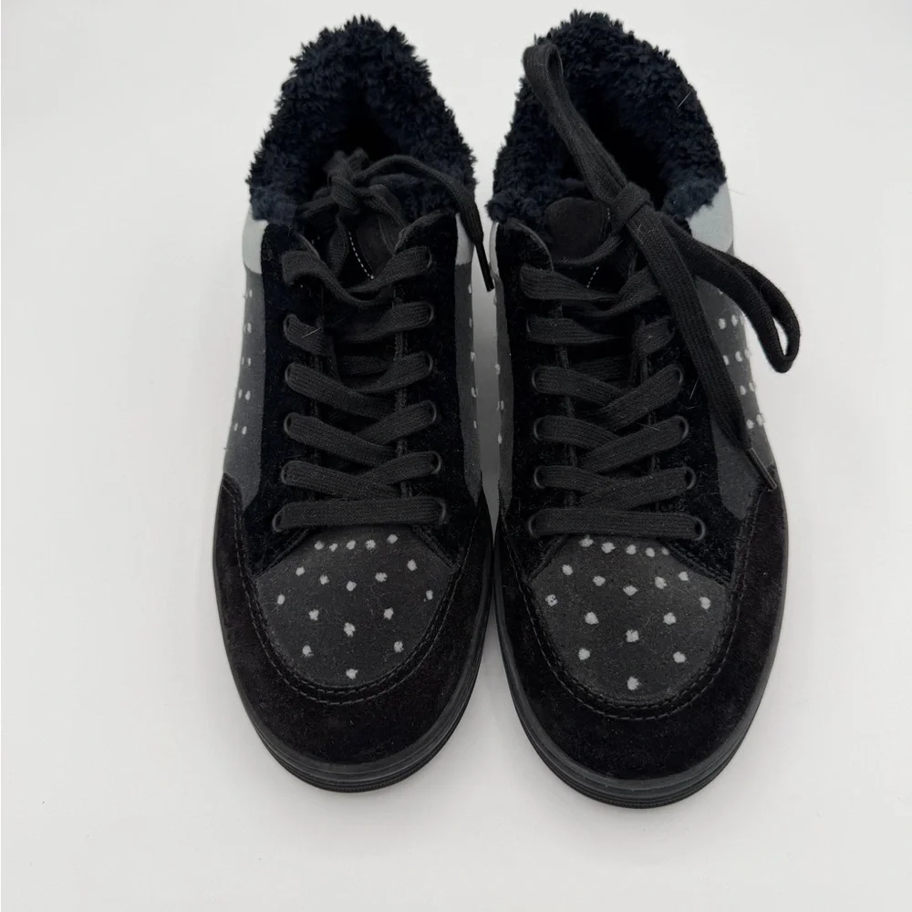 Chanel Shearling Sneakers -Black and Gray - brand new in box size 38 - Picture 2 of 6